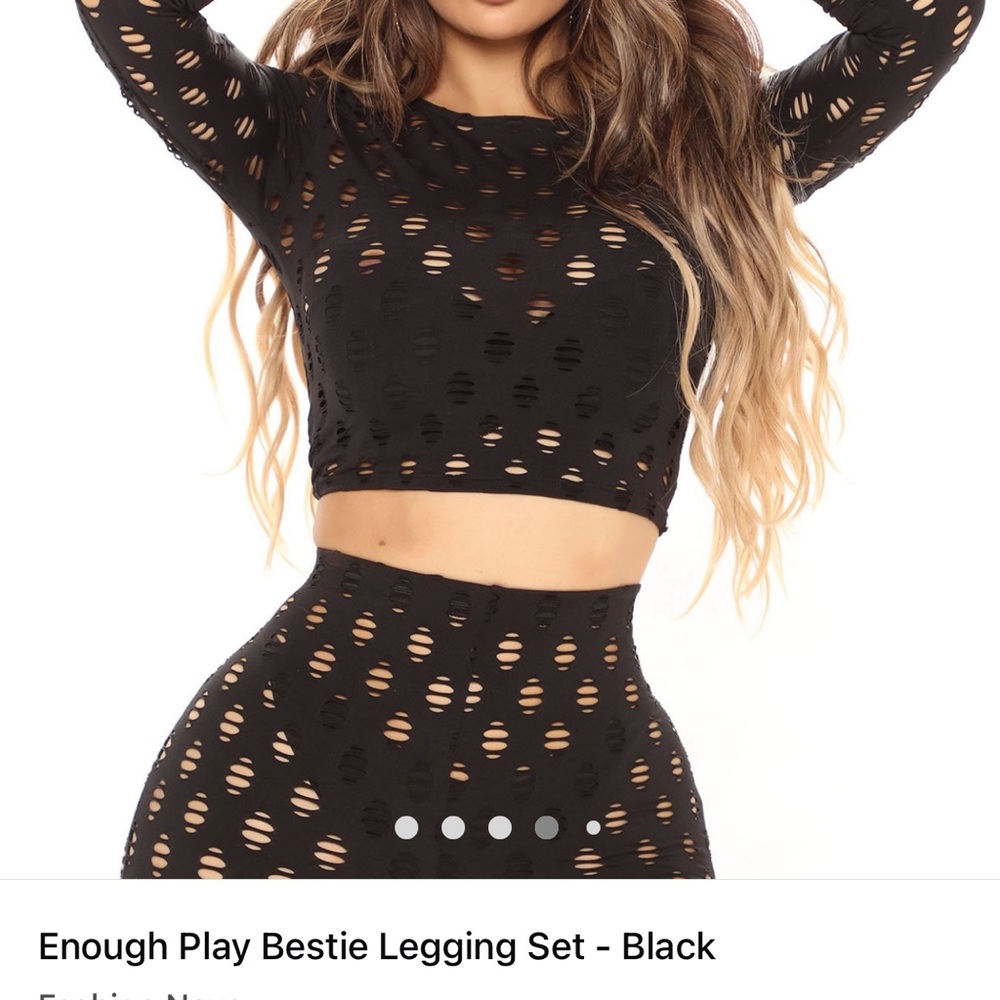Never worn legging set size medium